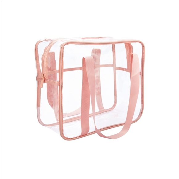 Handbags - Pink Clear Stadium shoulder Bag